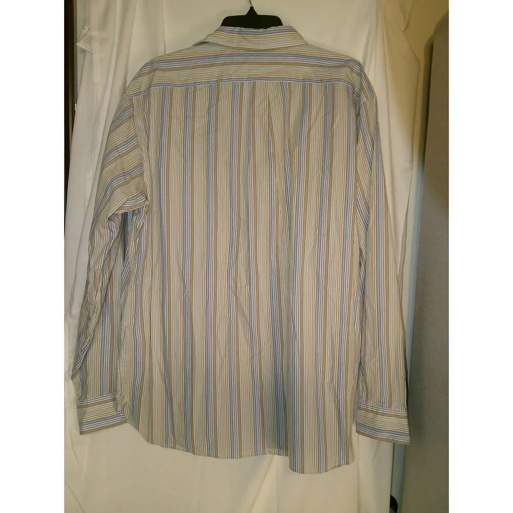Men's J‎ Crew Striped Dress Shirt Size XL